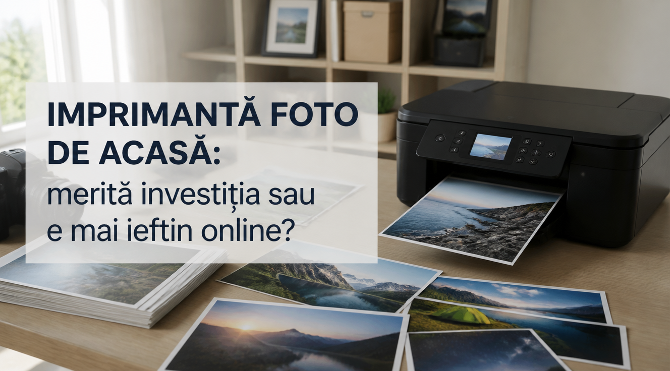 Imprimantă foto de acasă: merită investiția sau e mai ieftin online