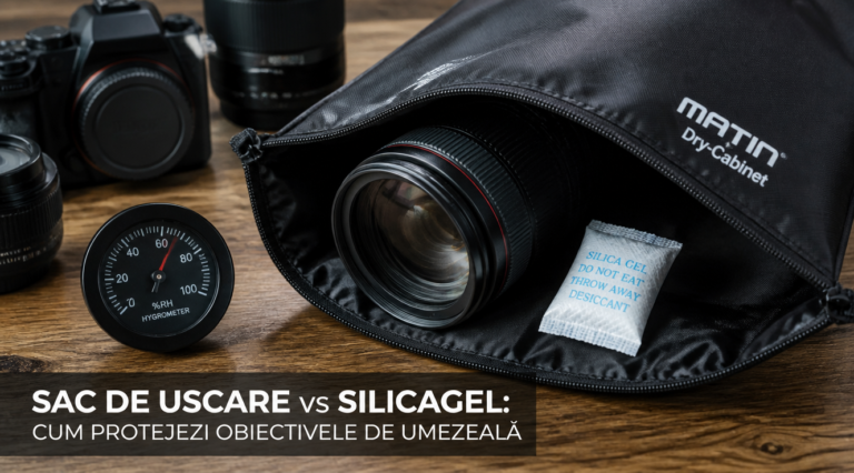 Sac de uscare vs silicagel: cum protejezi obiectivele de umezeală
