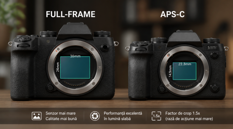 Diferența dintre senzorul full-frame și APS-C, explicată simplu